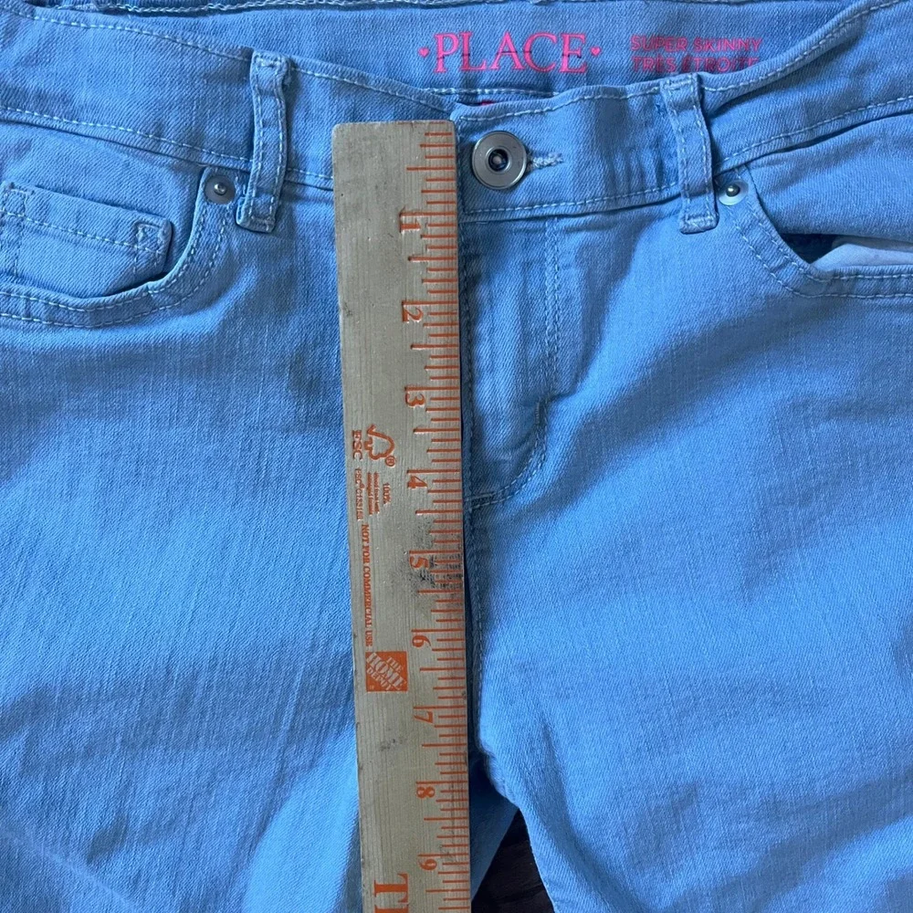 The Children's Place Super Slim Light Wash Blue Size 12 Stretch Straight Jeans